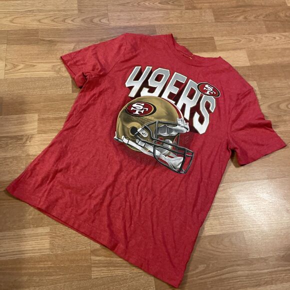 San Francisco 49ers Shirt Size Medium Red Vintage Graphic Logo NFL - Picture 6 of 7
